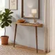 Κονσόλα επιτοίχια Moca Megapap χρώμα sapphire oak 60x22x77εκ.
