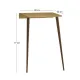 Κονσόλα επιτοίχια Moca Megapap χρώμα sapphire oak 60x22x77εκ.