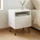 Κομοδίνο Sole Megapap χρώμα λευκό 40x30x47,6εκ.