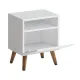 Κομοδίνο Sole Megapap χρώμα λευκό 40x30x47,6εκ.