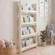 Επιτοίχια βιβλιοθήκη - ραφιέρα Montessori Megapap χρώμα κρεμ 60x10x120εκ.