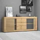 Μπουφές μελαμίνης Ocean Megapap χρώμα sonoma 210x45x86εκ. - Μπουφέδες