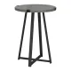 Βοηθητικό τραπεζάκι Pedro Megapap μεταλλικό - μελαμίνης γκρι σκυροδέματος 44x44x58εκ.