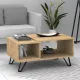 Τραπεζάκι σαλονιού Don Megapap μελαμίνης χρώμα sonoma 90x55x44εκ. - Τραπεζάκια σαλονιού