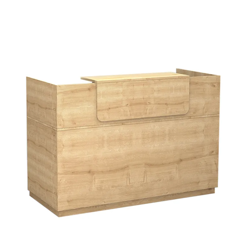 Γραφείο reception μελαμίνης Lemmon Megapap χρώμα sonoma 160x70x110εκ. - Γραφεία