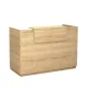 Γραφείο reception μελαμίνης Lemmon Megapap χρώμα sonoma 160x70x110εκ. - Γραφεία