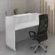 Γραφείο reception Lemmon Megapap χρώμα λευκό 160x70x110εκ.