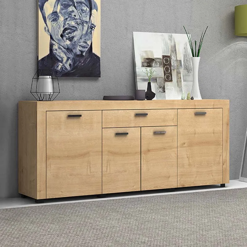 Μπουφές μελαμίνης Joseph Megapap χρώμα sonoma 177x40x76εκ. - Μπουφέδες