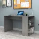 Γραφείο εργασίας Mikro Megapap χρώμα γκρι σκυροδέματος 120x60x75εκ.