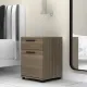 Κομοδίνο Veto Megapap χρώμα καρυδί 40x39x57εκ.