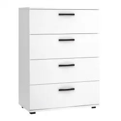 Συρταριέρα Velika Megapap χρώμα λευκό 73x44x96εκ.