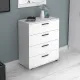 Συρταριέρα Velika Megapap χρώμα λευκό 73x44x96εκ.