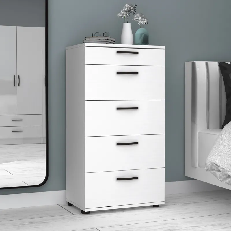 Συρταριέρα Helia Megapap χρώμα λευκό 60x44x108εκ.