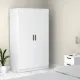 Ντουλάπα ρούχων Victoria Megapap δίφυλλη χρώμα λευκό 100x60x181εκ.