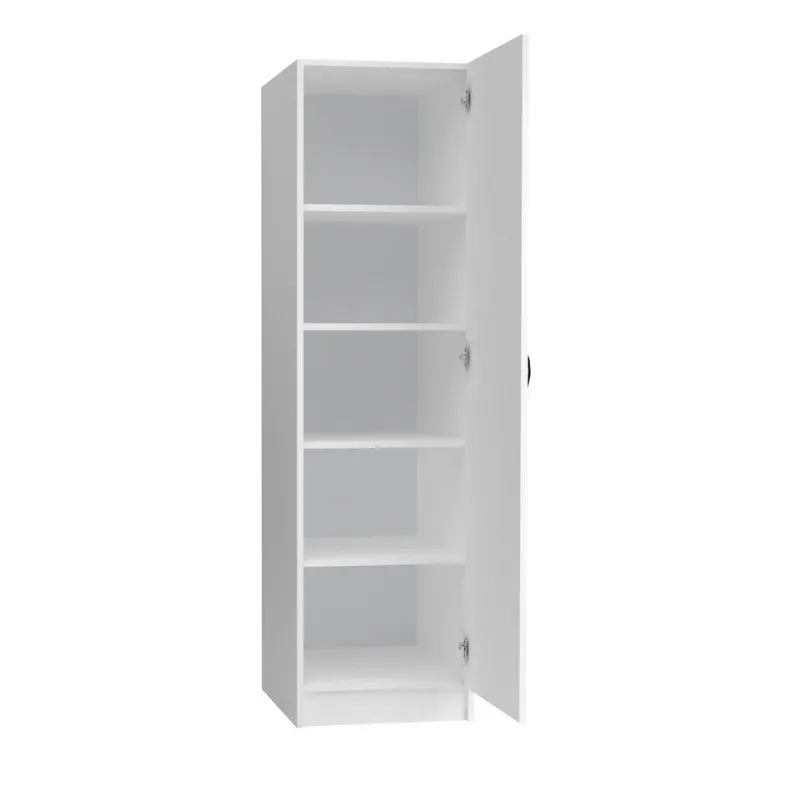Ντουλάπα ρούχων Victoria Megapap μονόφυλλη χρώμα λευκό 50x60x181εκ.