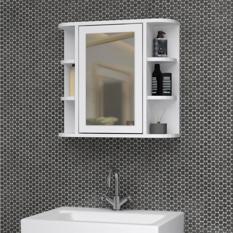 Καθρέπτης μπάνιου Diro Μegapap χρώμα λευκό 65x17,5x60εκ.