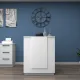 Γραφείο reception Gemini Megapap χρώμα λευκό 90x50x110εκ.