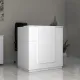 Γραφείο reception Gemini Megapap χρώμα λευκό 100x70x110εκ.