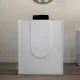 Γραφείο υποδοχής - reception Mezzo Megapap χρώμα λευκό 90x40x110εκ.