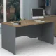 Γραφείο επαγγελματικό Venturo Megapap χρώμα ανθρακί - καρυδί 150x80x75εκ.