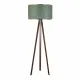 Φωτιστικό δαπέδου Rosling Megapap Mdf/ύφασμα Pvc χρώμα καρυδί/κυπαρισσί 38x21x140εκ. - Φωτιστικά Δαπέδου