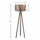 Φωτιστικό δαπέδου Rosling Megapap Mdf/ύφασμα Pvc χρωμα καρυδί/καφέ 38x21x140εκ. - Φωτιστικά Δαπέδου