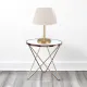 Φωτιστικό επιτραπέζιο Rosenthal Megapap ύφασμα Pvc/χρώμιο χρώμα κρεμ/χρυσό 22x17x37εκ. - Επιτραπέζια φωτιστικά