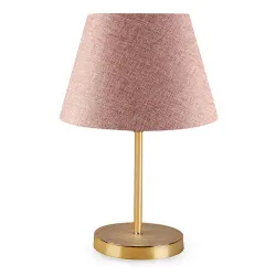 Φωτιστικό επιτραπέζιο Rosenthal Megapap ύφασμα Pvc/χρώμιο χρώμα ροζ/χρυσό 22x17x37εκ.