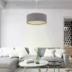 Φωτιστικό οροφής Monahan Megapap υφασμάτινο χρώμα γκρι 38x20x70εκ. - Φωτιστικά οροφής