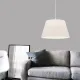 Φωτιστικό οροφής Elanor Megapap υφασμάτινο χρώμα λευκό 37x21x70εκ. - Φωτιστικά οροφής