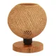 Φωτιστικό επιτραπέζιο Bonnie Megapap E27 κλωστή/Mdf χρώμα φυσικό/καφέ 19x15x22εκ. - Επιτραπέζια φωτιστικά