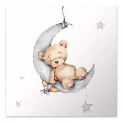 Πίνακας σε καμβά "Baby Bear" Megapap ψηφιακής εκτύπωσης 40x40x3εκ.