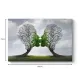 Πίνακας σε καμβά "Trees Growing With Love" Megapap ψηφιακής εκτύπωσης 100x70x3εκ.