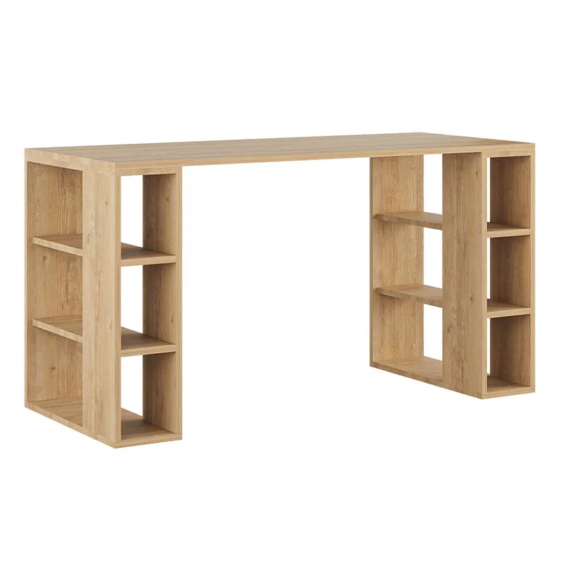 Γραφείο εργασίας Colmar Megapap από μελαμίνη χρώμα sapphire oak 140x60x75εκ - Γραφεία