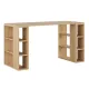 Γραφείο εργασίας Colmar Megapap από μελαμίνη χρώμα sapphire oak 140x60x75εκ - Γραφεία