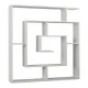 Βιβλιοθήκη μελαμίνης Labirent Megapap χρώμα λευκό 125x22x129εκ. - Βιβλιοθήκες