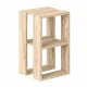 Κομοδίνο - Τραπεζάκι βοηθητικό Lonie Megapap χρώμα travertine 34x30x55εκ.