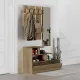 Έπιπλο εισόδου Vesty Megapap χρώμα ανοιχτό καρυδί 100x30x61εκ.
