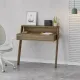 Γραφείο εργασίας Cowork Megapap χρώμα ανοιχτό καρυδί 94x50x91εκ.