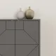 Μπουφές μελαμίνης Dune Megapap χρώμα ανθρακί 184x35x77,4εκ. - Μπουφέδες