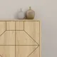 Μπουφές μελαμίνης Dune Megapap χρώμα φυσικό οξιάς 184x35x77,4εκ. - Μπουφέδες