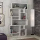 Βιβλιοθήκη μελαμίνης Karmato Megapap χρώμα λευκό 96x25,5x168,5εκ. - Βιβλιοθήκες