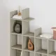 Βιβλιοθήκη Manco Megapap χρώμα travertine 122x25,5x188εκ.
