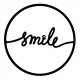 Διακοσμητικό τοίχου Smile Megapap μεταλλικό χρώμα μαύρο 45x2x45εκ. - Διακόσμηση τοίχου