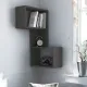 Ραφιέρα τοίχου γωνιακή Part Megapap μελαμίνης χρώμα ανθρακί 47x20x82εκ. - Ραφιέρες τοίχου