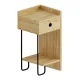 Κομοδίνο μελαμίνης Sirius Megapap δεξί χρώμα φυσικό οξιάς 32x30x61εκ. - Κομοδίνα