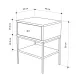 Κομοδίνο Lisa Megapap χρώμα saphhire oak 45x35x56εκ.