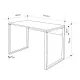 Γραφείο εργασίας Inna Megapap χρώμα γκρι ρετρό - silky black 110x60x75εκ.