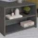 Τραπεζάκι σαλονιού Berg Megapap χρώμα γκρι ρετρό 110x60x40εκ.