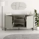 Μπουφές Frem Megapap χρώμα ash green 150x40x81εκ.